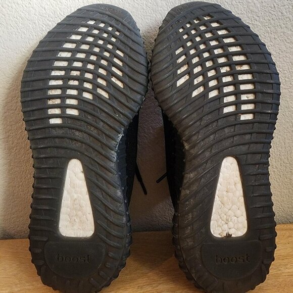 Adidas Yeezy Boost 350 V2 Shoes Mens Size 8 Black White Oreo SPLY-350 BY1604 main image 10
